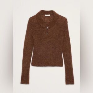 BANANA REPUBLIC Italian Alpaca-Blend Polo Sweater NWT